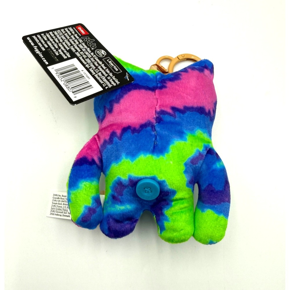 Fuggler Keyring CATCH ME BLUE Butt-On Hole SIR BELCH Tie Dye 5" Keychain NEW